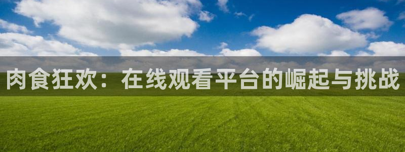 omofun官方网站下载：肉食狂欢：在线观看平台的崛起与挑战